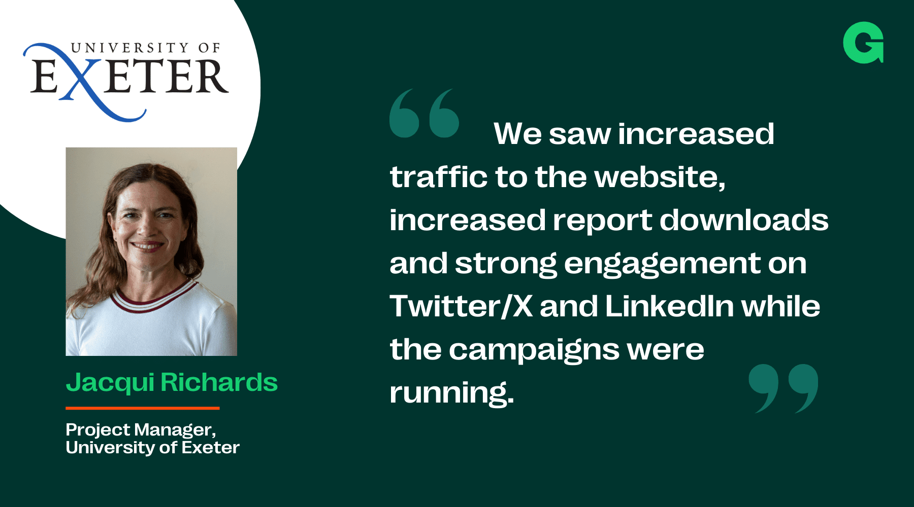 Client quote on working with Greenhouse Communications
