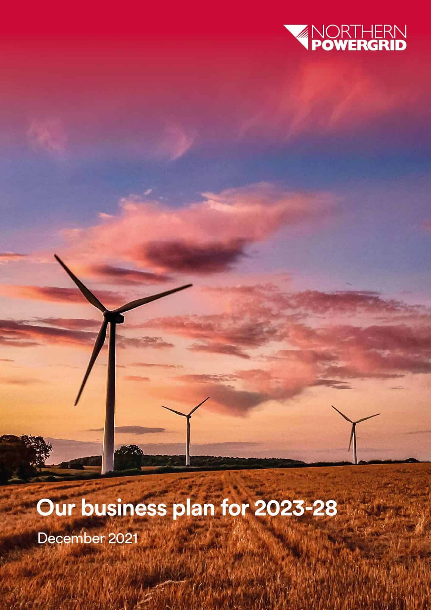 Front cover of the "Our business plan for 2023-28"