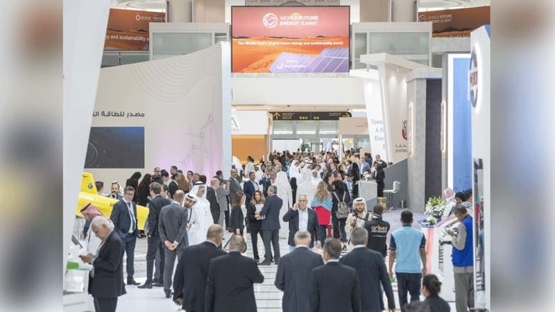 Crowds of people at the World Future Energy Summit