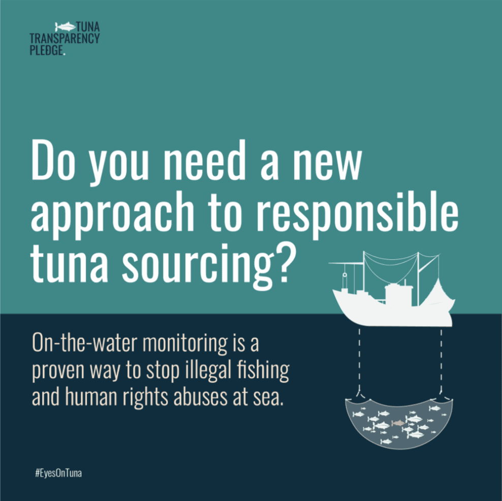 TNC fisheries infographic that says "do you need a new approach to responsible tuna sourcing?"